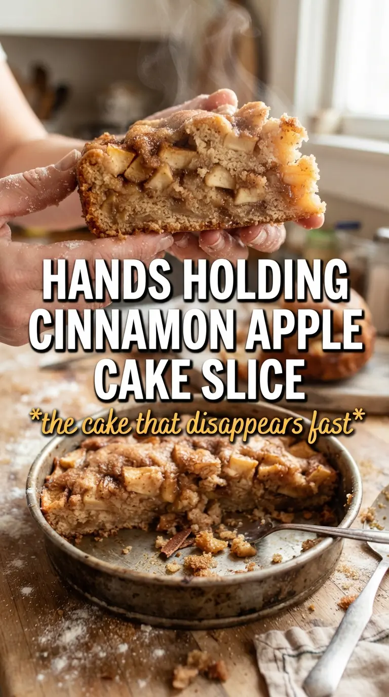 Cinnamon apple cake with cream cheese frosting, spiced layers, tender apples
