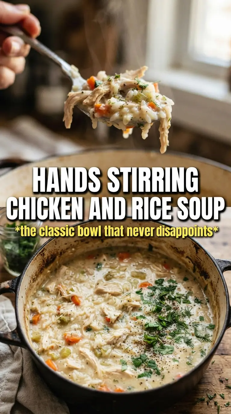 Creamy Chicken and Rice Soup, velvety, hearty, comforting