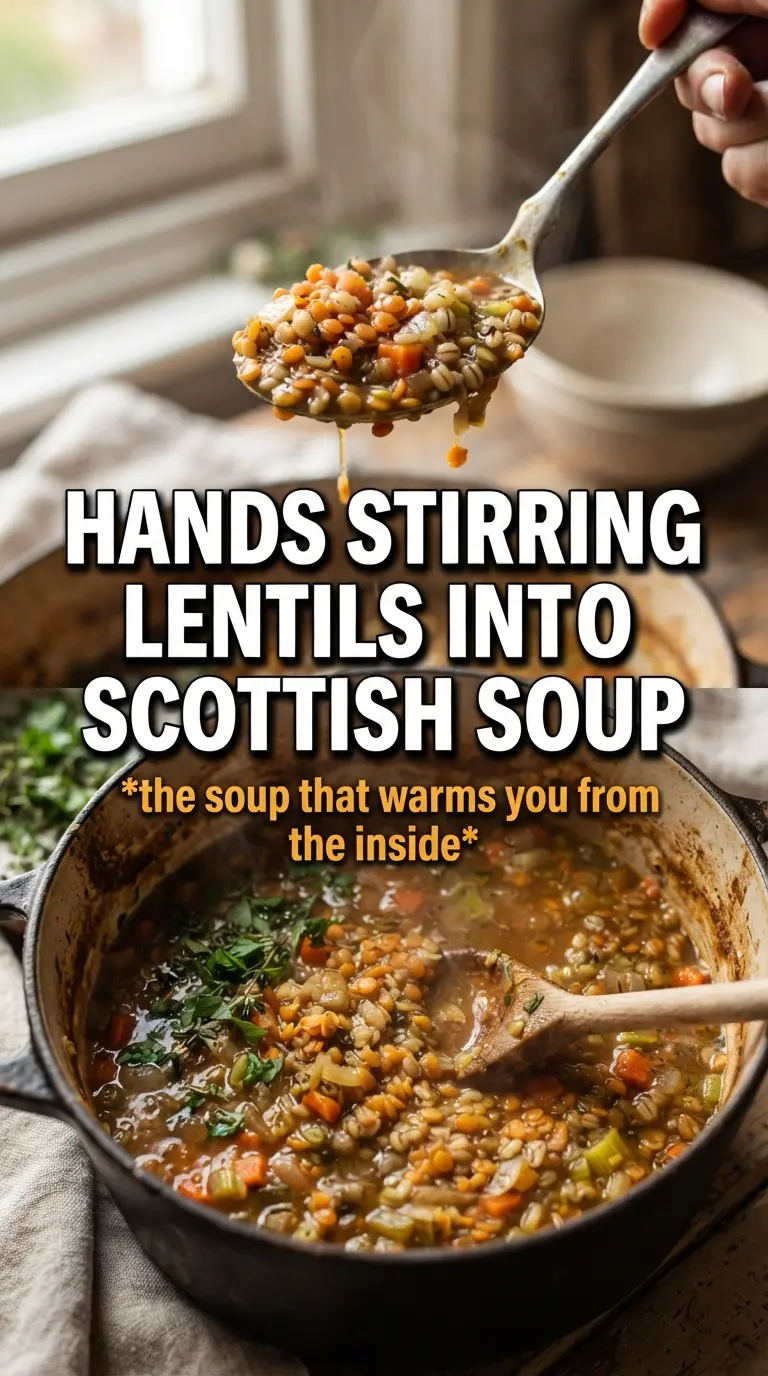 Scottish Lentil Soup thick golden-orange creamy