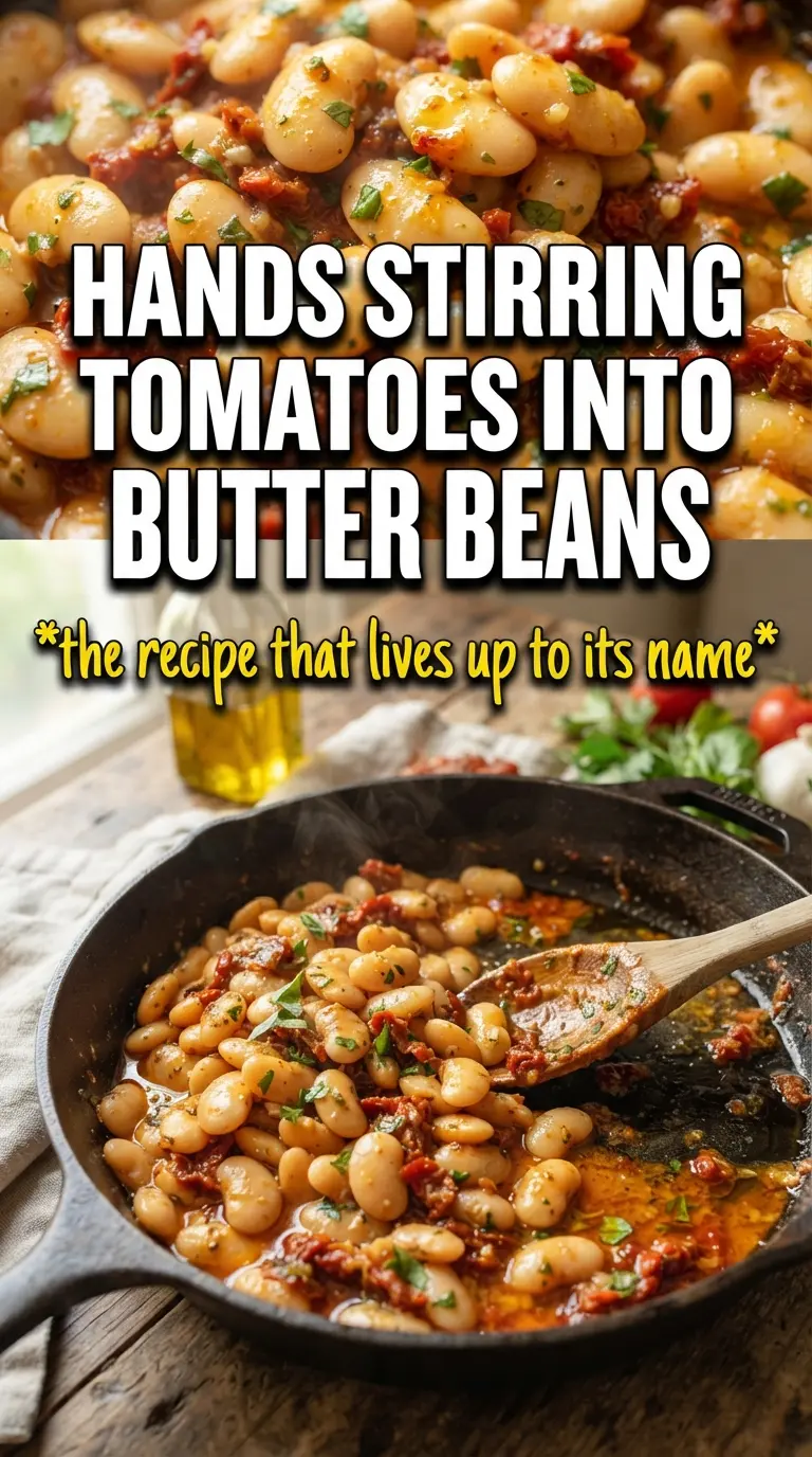 Tuscan Marry Me Butter Beans creamy sun-dried tomato skillet