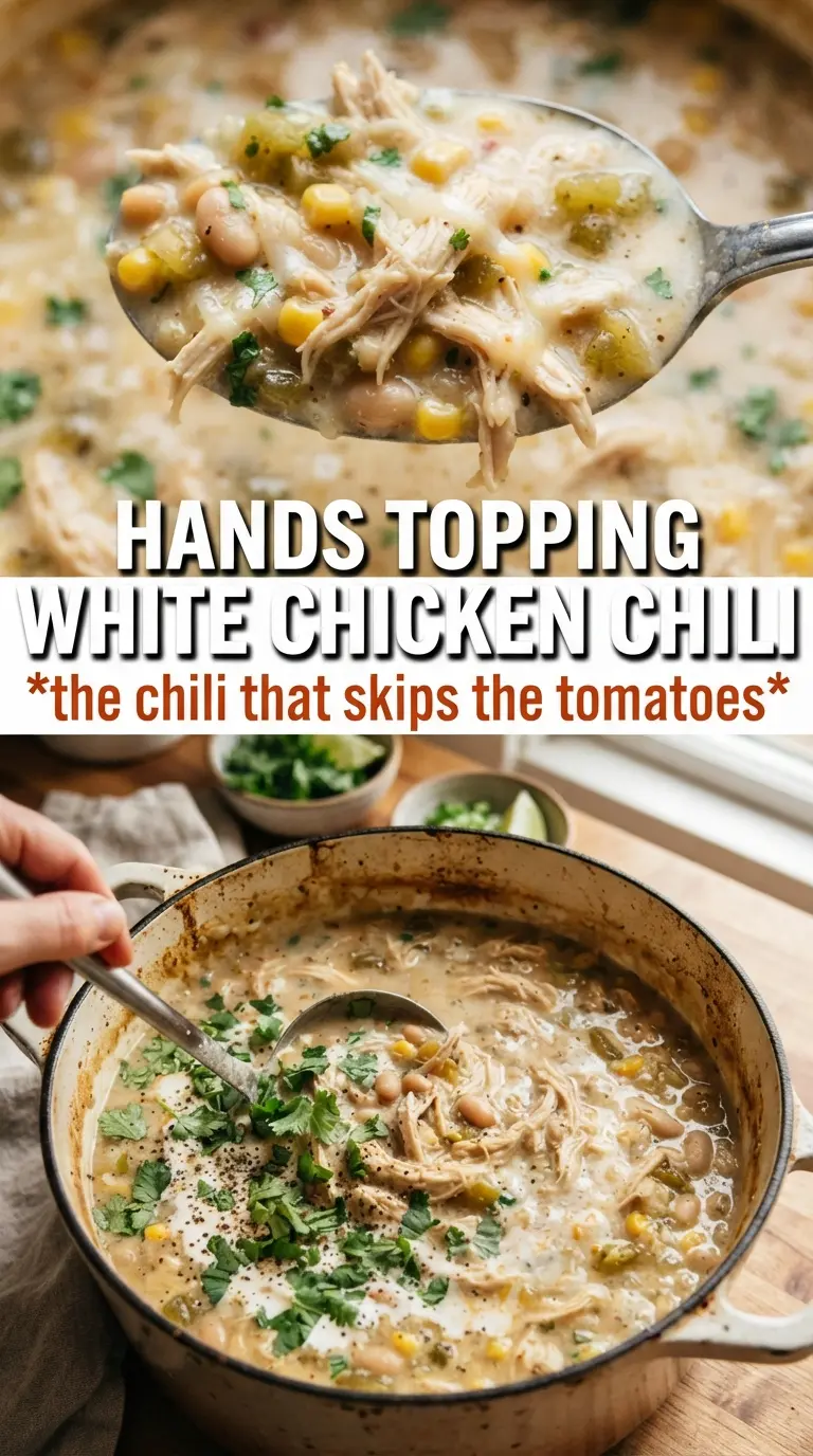 White Chicken Chili creamy golden broth